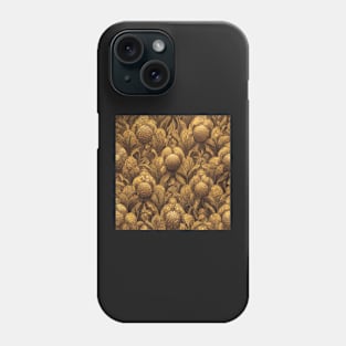 Elegant Gold Floral Pattern Phone Case