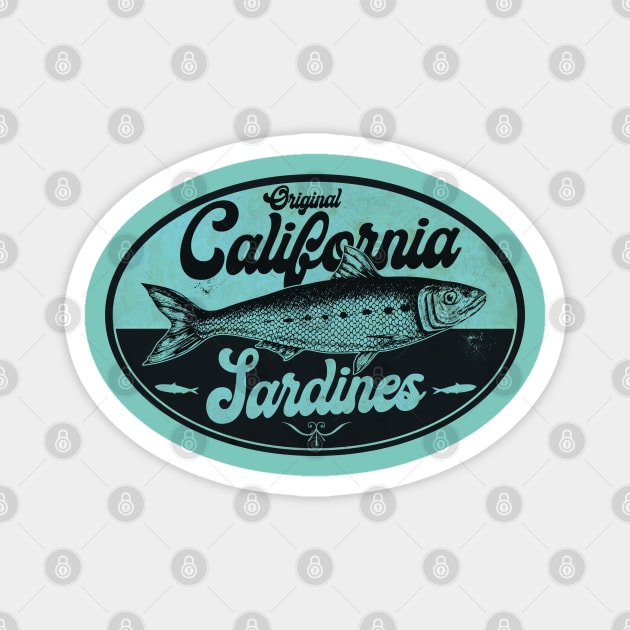 Blue California Sardines Magnet by CTShirts