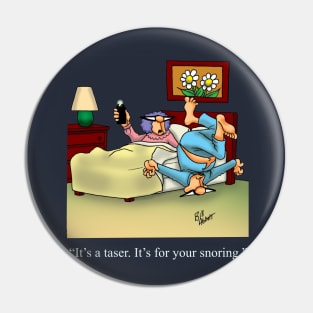 Funny Spectickles Snoring Humor Pin