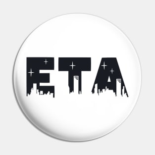 Eta Cityscape Letters Pin