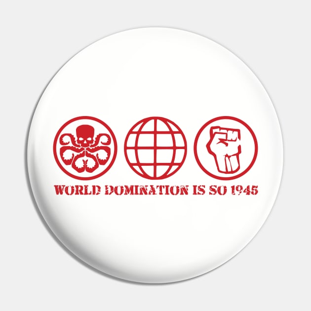 Hydra - World Domination - Red Pin by quori