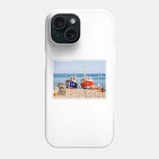 Fishing Boats On Beach Phone Case