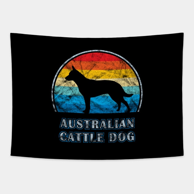 Australian Cattle Dog Vintage Design Tapestry by millersye