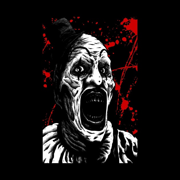 Art the clown terrifier slasher horror movies by JonathanGrimmArt