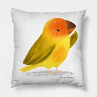 Saffron Finch Bird Pillow