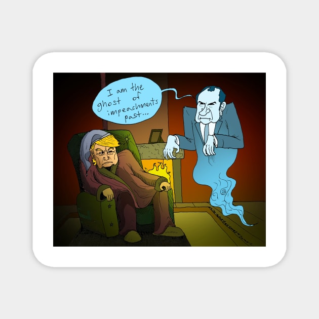 Trump Scrooge Magnet by Felipe.Makes.Cartoons