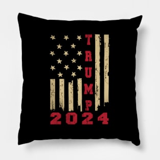 American Flag Trump 2024 Election s Wo Pillow