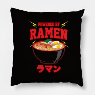 Powered by Ramen Noodles Pillow