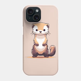 Pixelated ferret Phone Case