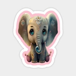 Cute Baby Elephant Lover Magnet