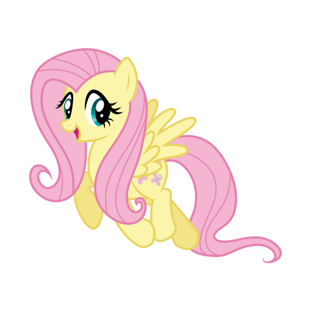 Trotting Fluttershy by CloudyGlow