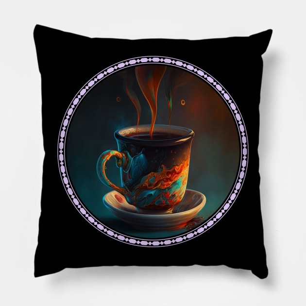 Cup of Coffee Pillow by Urban Gypsy Designs