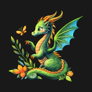 Butterfly and dragon T-Shirt