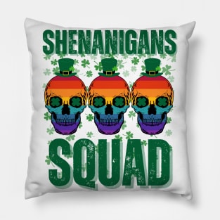 Shenanigans Squad - Vintage Skulls Pillow