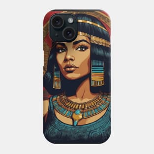 Black Cleopatra Egyptian Art Phone Case