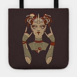 Pixie punk muted autumn cybergoth Tote