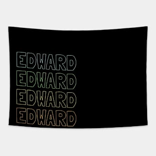 Edward Name Pattern Tapestry