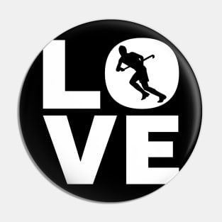 Love Field Hockey Gift For Hockey Players Pin