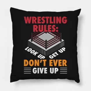 WRESTLING: Wrestling Rules Pillow