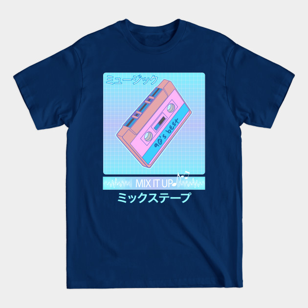 Discover Japanese Aesthetic Vaporwave Art 1990s Mix Tape - Aesthetic Vaporwave - T-Shirt