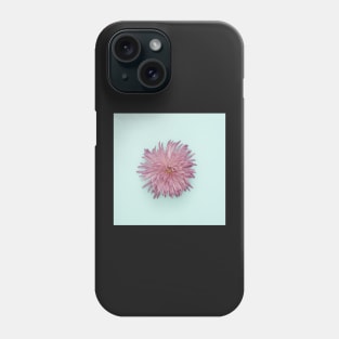 Isolated Flower on Turquoise Phone Case