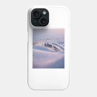 Frozen grass and snow shapes Phone Case