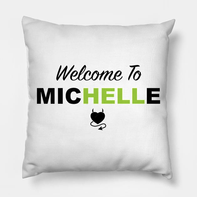 Michelle Hell Pillow by Genoshuskies