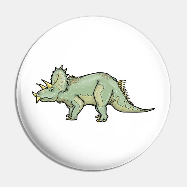 Triceratops Trike Dinosaur Cartoon Character Graphic Jurassic Pin by bigraydesigns