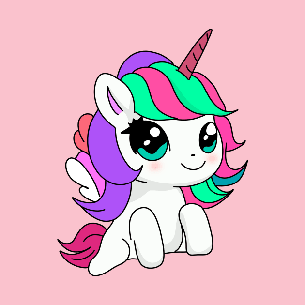 cute unicorn by StickerMainia