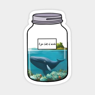 A jar full of whale Magnet