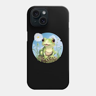 Frog Among The Dandelions Phone Case