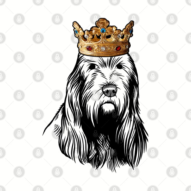 Grand Basset Griffon Vendeen Dog King Queen Wearing Crown by millersye