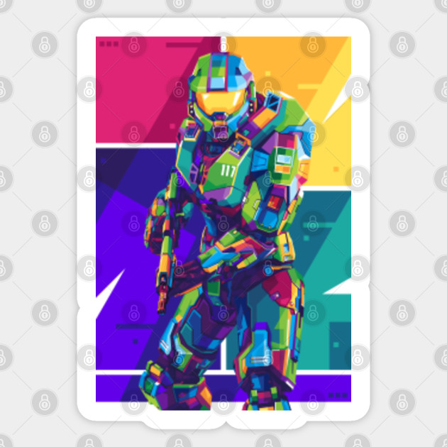 Halo Popart - Halo - Sticker