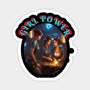 Girl Power welders Magnet