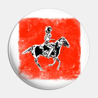 abstract horse riding Pin