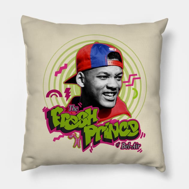 the fresh prince of bel air series Pillow by mynamekian