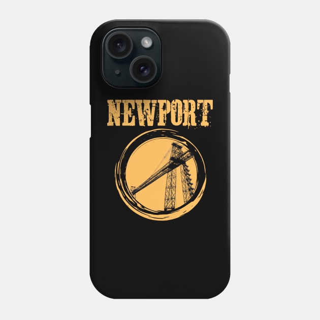 Newport Transporter Bridge, Newport supporter Phone Case by Teessential