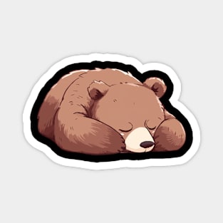 Sleepy Grizzly Bear - Grizzly Bear Magnet