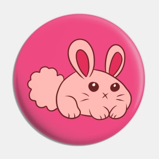 Cute Round Bunny Pin