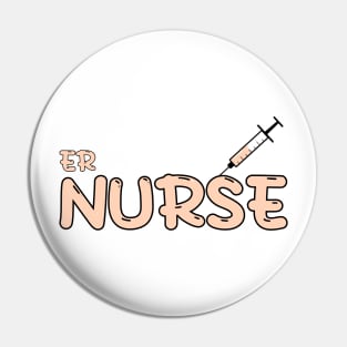 Emergency Room (ER) Nurse Orange Pin