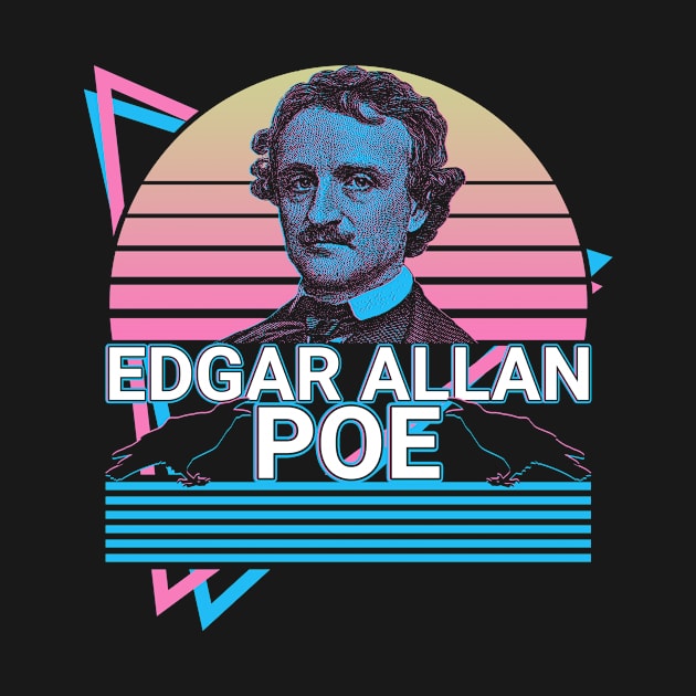 Edgar Allan Poe Vaporwave Aesthetic Retro Gift by Alex21