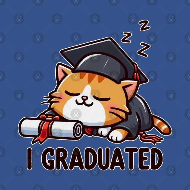 Graduation Cat - I Graduated by Yaydsign