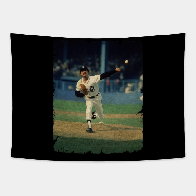 Willie Hernandez in Detroit Tigers Tapestry by anjaytenan