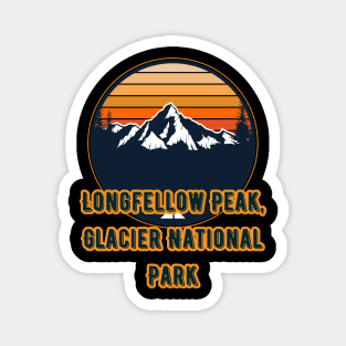 Longfellow Peak, Glacier National Park Magnet