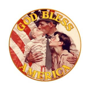 God Bless America with Family T-Shirt