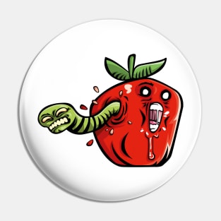 Apple & Worm Pin