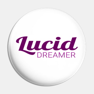 Lucid Dreamer Logo Pin