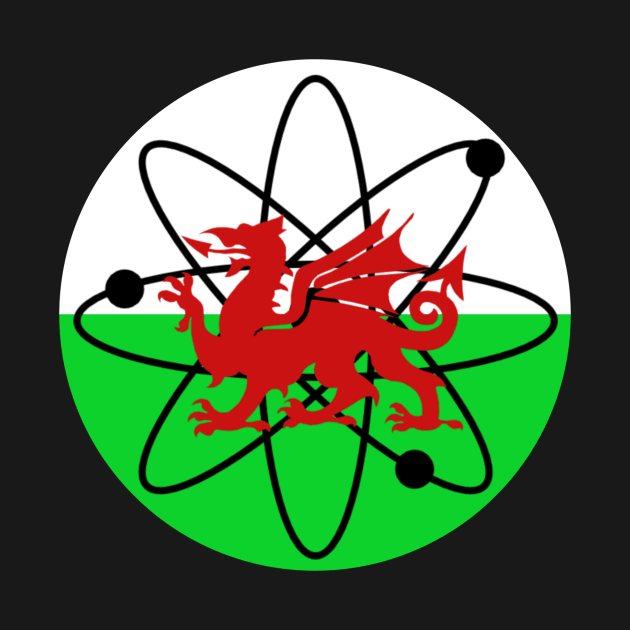 Welsh Flag Atomic Dragon by Celtic Morrigan