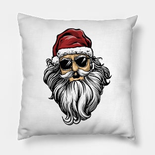 santa vintage hand draw style design Pillow