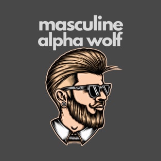 Masculine Alpha Wolf T-Shirt